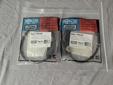 Tripp Lite   P002-002   Power Converter Cables Lot of 2   C14 to NEMA 5-15R 2f