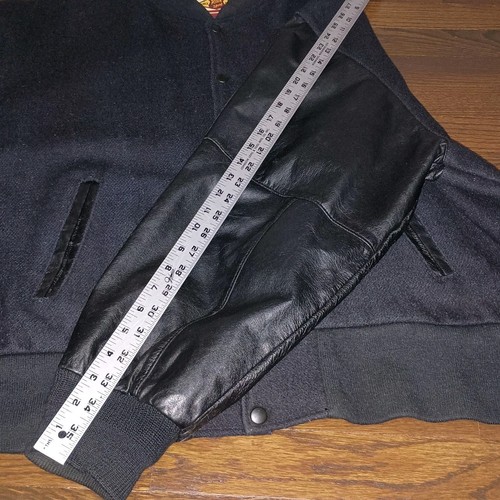 Vintage Fox News Varsity Jacket Mens XXL O'Reilly Factor Wool w/ Leather Sleeves - Picture 9 of 16
