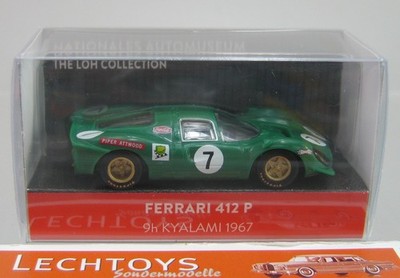 Wiking 1:87, Ferrari 412 P, grün, 9h KYALAMI 1967, Loh Collection Sondermodell