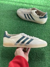 Adidas Gazelle Indoor Cream White Preloved Teal Mens JR3837 NEW Multi Sz