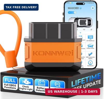KONNWEI KW906 OBD2 Scanner Bluetooth, Professional Code Reader & Scan Tool for A
