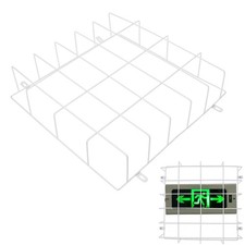 Exit Sign Cage, Light Wire Guard Cage Protective Shield, Wall Mounted Safety ...