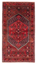 3'8" x 7'1" Vintage Hand-knotted Runner Rug Traditional Oriental Wool Carpet