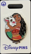 Prendedor Parques Disney 2025 Princesa Foco Sidekick Pua Moana Edición Abierta