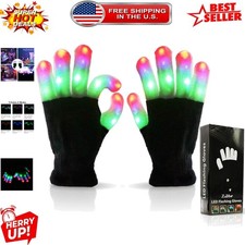 Fun  Exciting LED Light Up Gloves with 6 Flashing Modes - Perfect Kids' Gift