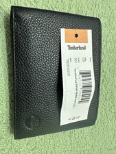 Timberland genuine leather wallet for men. Color black. new