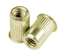 Rivet Nut Knurled CAL M10-1.5 x 3.8 Low Carbon Steel Y3 (35 Pieces)