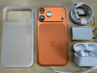 iPhone XR 128 GB UMBAU auf 17 Pro Optik ORANGE Wie NEU Ohne Simlock 100% Face ID