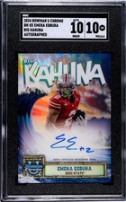 2024 Bowman University Chrome Emeka Egbuka Big Kahuna On Card Auto SGC 10 POP 1!