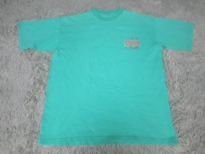 VTG Bugle Boy Shirt Adult Large Green 90's Single Stitch Short Sleeve Graphic