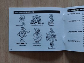 Caja, corcho y manual de reemplazo del DuckTales para NES