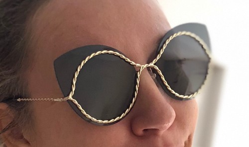 Marc JACOBS Occhiali da sole donne, in metallo Twist Cat-eye | eBay
