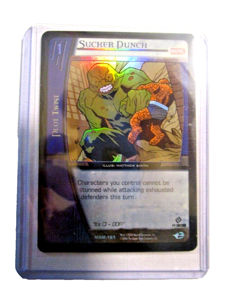 2004 Marvel vs System Foil MSM-161 SUCKER PUNCH THE THING FANTASTIC FOUR