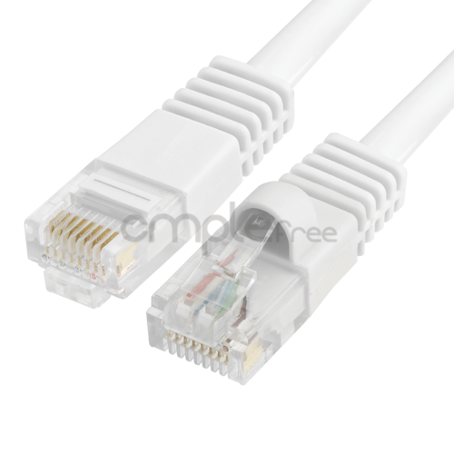 5 Fuß CAT5e Kabel Ethernet Lan Netzwerk CAT5 RJ45 Patchkabel Internet weiß NEU - Bild 4 von 4