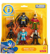 Fisher Price Imaginext DC Super Friends Batman Heroes Villains Bane Catwoman NEW