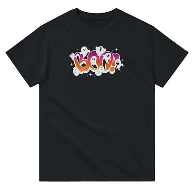 Boo Halloween T-Shirt - Heavyweight Cotton Crewneck with Classic Fit and Durable