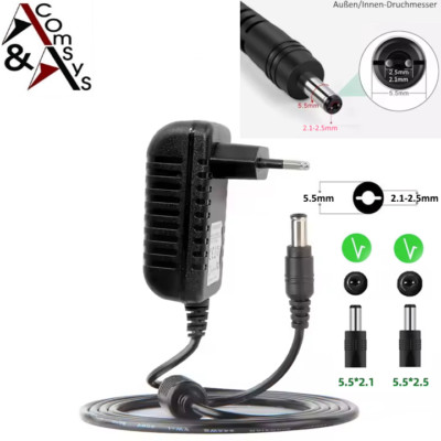 Netzteil 6V 100mA 2A DC Adapter Ladegerät 5.5x2.1 2.5mm für LED Router Kamera