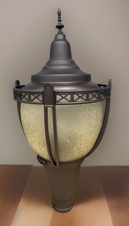 Lámpara de calle luminaria de bronce vintage de Nueva Orleans, lámpara de poste, se puede enviar. Foto 3 de 4