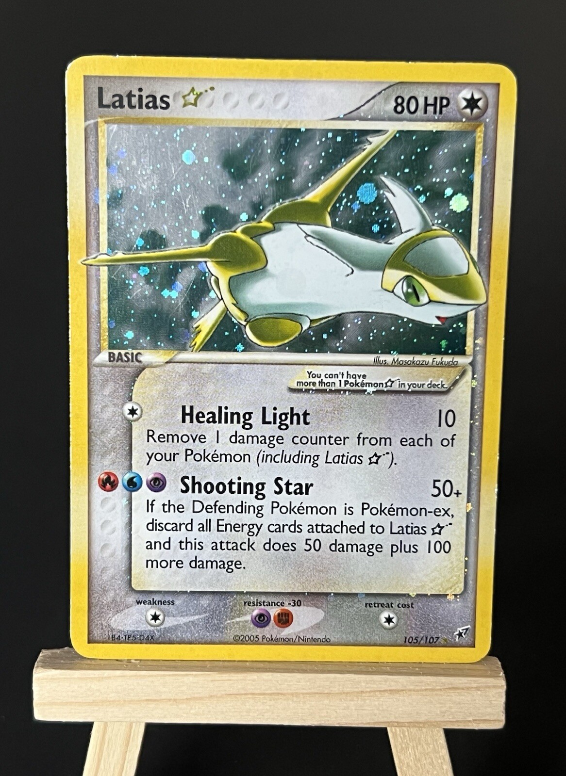 Pokemon - Latias Gold Star 105/107 Deoxys Holo -Moderately Played - MP