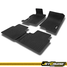 Fits 13-17 Honda Accord 4Dr All Weather Latex Floor Mats Carpets Liner Black 5PC