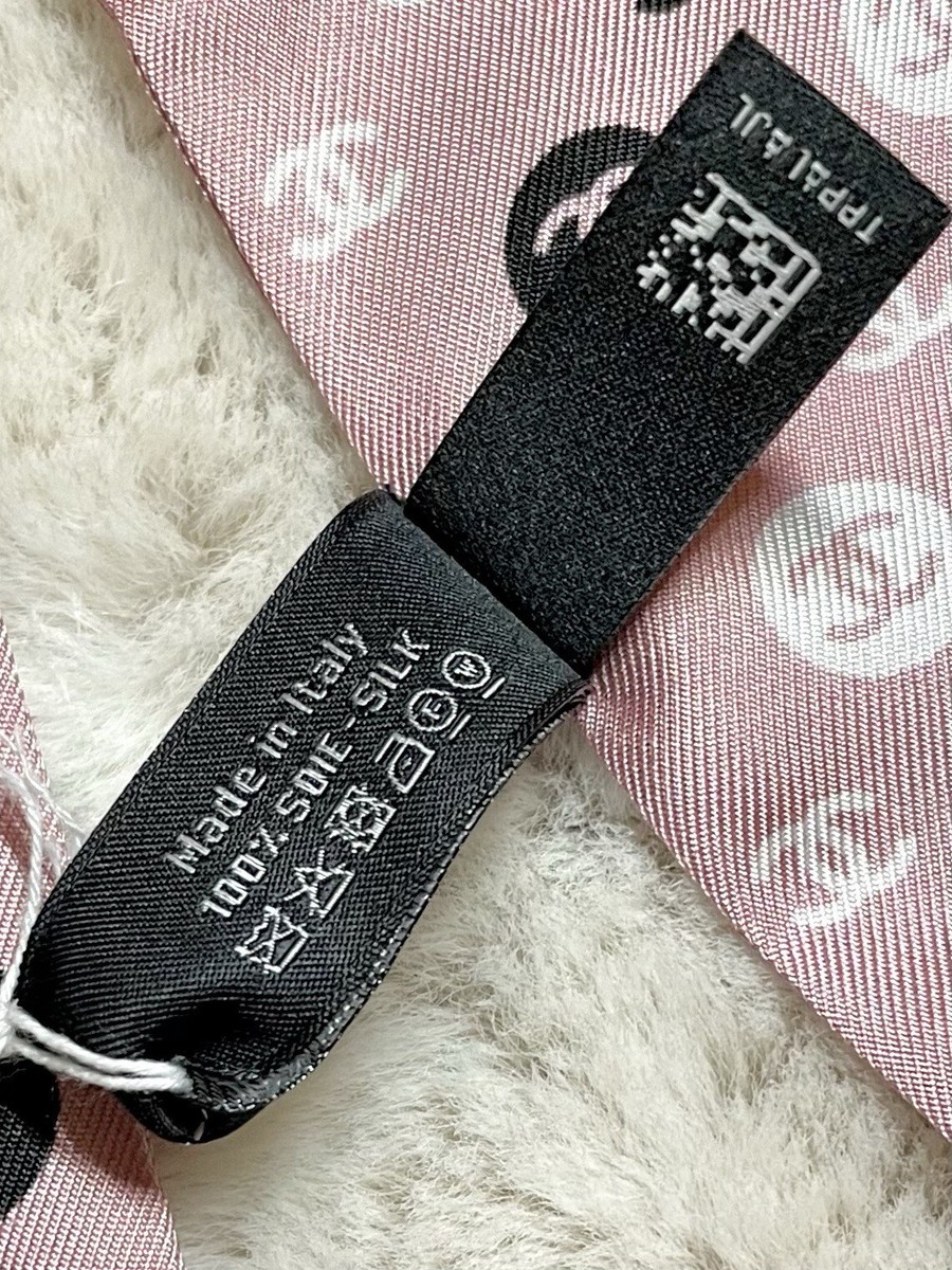 CHANEL シルクバンダナ ブラック/ピンクベージュ CHANEL シルクバンダナ ブラック/ピンクベージュ CHANEL