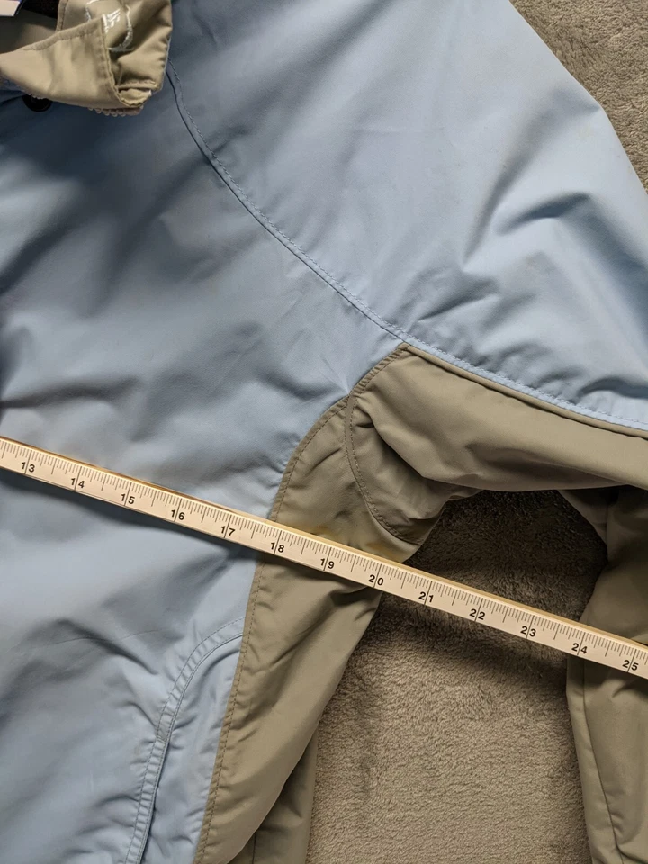 COLUMBIA Women Ski Jacket Two Tone W/ Zip Pockets Full Zip Drawstring S(4-6)  - Image 3 of 4