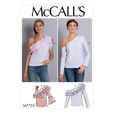 McCalls Schnittmuster 7753 Damen A5 (6-8-10-12-14)