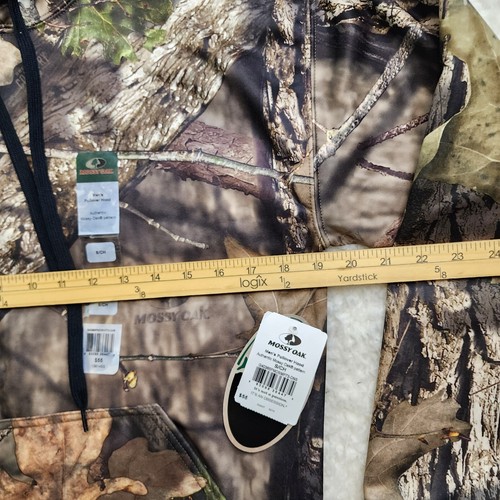 NEW Mossy Oak Hooded Sweatshirt Mens Sm Camo Pockets Hunting Outdoor - Picture 3 of 8
