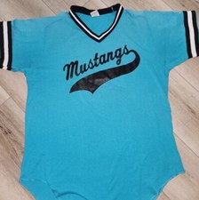 Vintage Wilson Shirt Size XL MUSTANGS made in usa