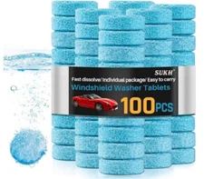 100pcs Car Windshield Washer Tablets - Washer Fluid Tablets Glass Cleaner