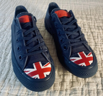 Converse Chuck Taylor All Star Navy Union Jack Canvas Unisex Low Sz M-3.5 W-5