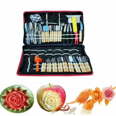 80PCS Gemüse-Obst-Schnitzwerkzeug-Messerset Kulinarisches für Küche Esszimmer DE - Bild 1 von 4
