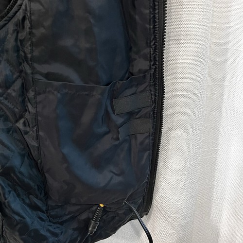 Harley Davidson Heated Vest Wired Black Nylon Full Zip Mens Small Moto READ - Picture 6 of 13