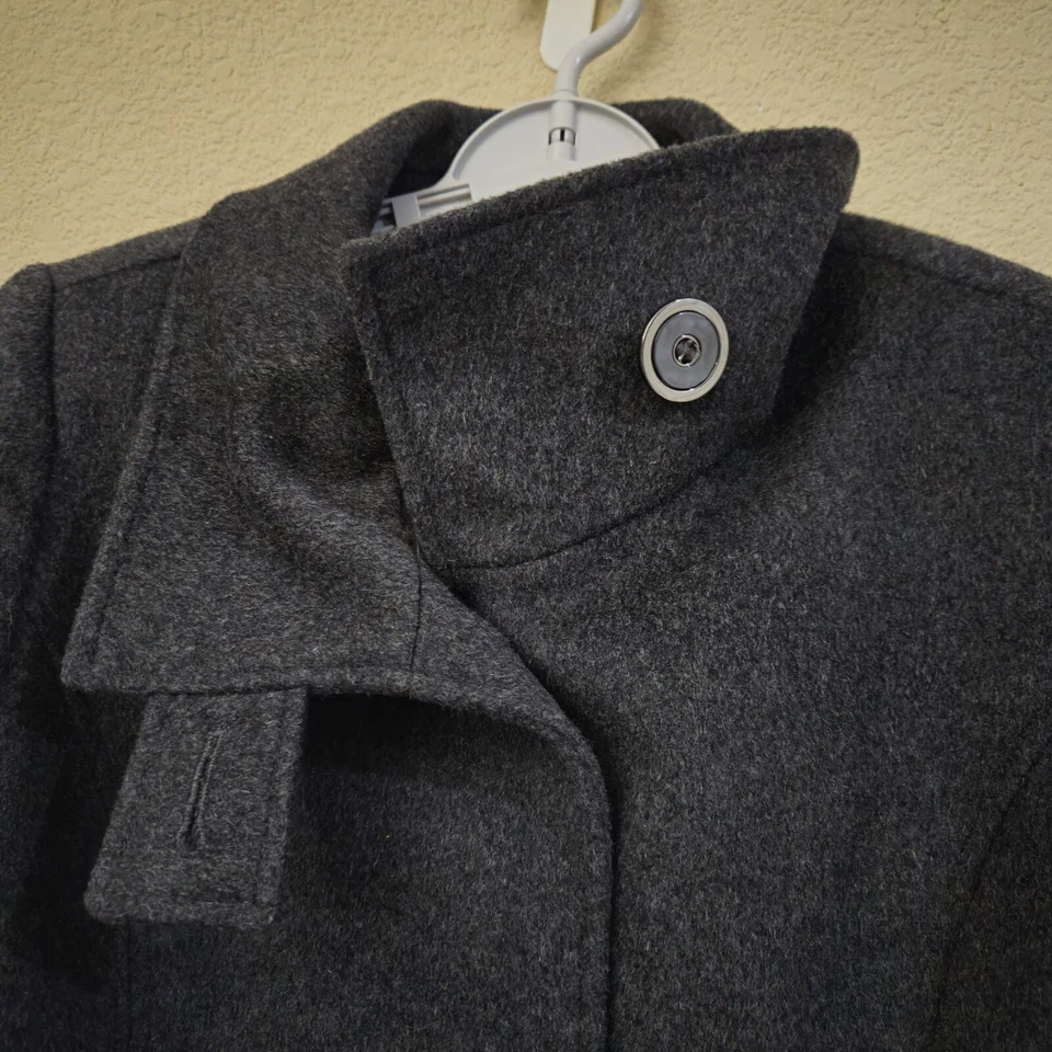 Kristen Blake Vtg Coat Medium Gray Australian Wool Blend Capsule  - Image 3 of 4
