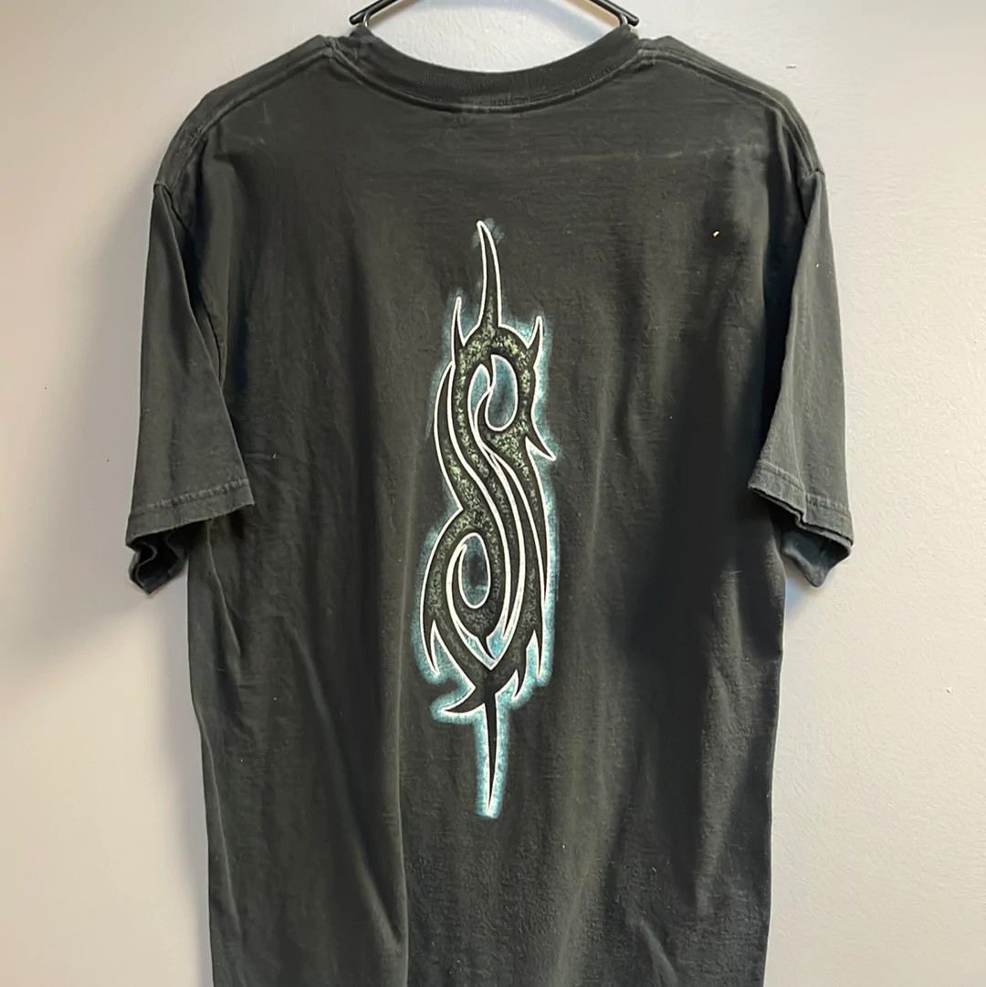 Vintage Hanes Slipknot Black Short Sleeve Graphic T-Shirt Adult