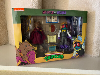SPLINTER and BAXTER TMNT 2 PACK NECA TARGET EXCLUSIVE In Hand NONMINT
