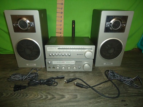 vintage Hitachi mini stereo system HA 