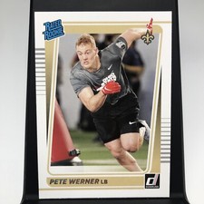 2021 Panini Donruss Football Pete Werner Rated Rookie #322 New Orleans Saints