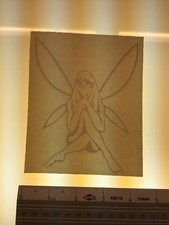 Fairy Sitting - WHITE - Vinyl Sticker Decal - Y7-2.763