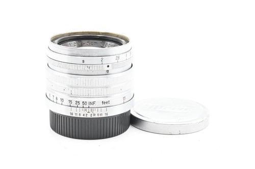 Nikon Nikkor 5cm 50mm f2 H.C. LTM M39 Lens Chrome *Read #555