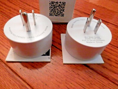 2 x WiFi Mini Outlet Smart Sockets for Amazon Alexa, Goggle, iOS