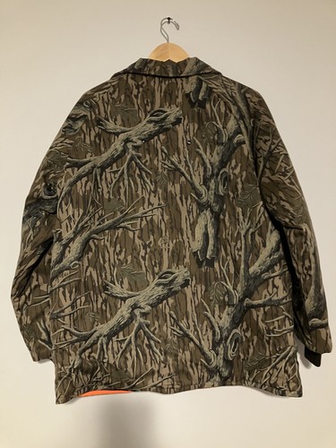 Vintage Mossy Oak L.L. Bean Camo Winter Woods Reversible Coat Men’s Size: M NWT - Picture 9 of 12
