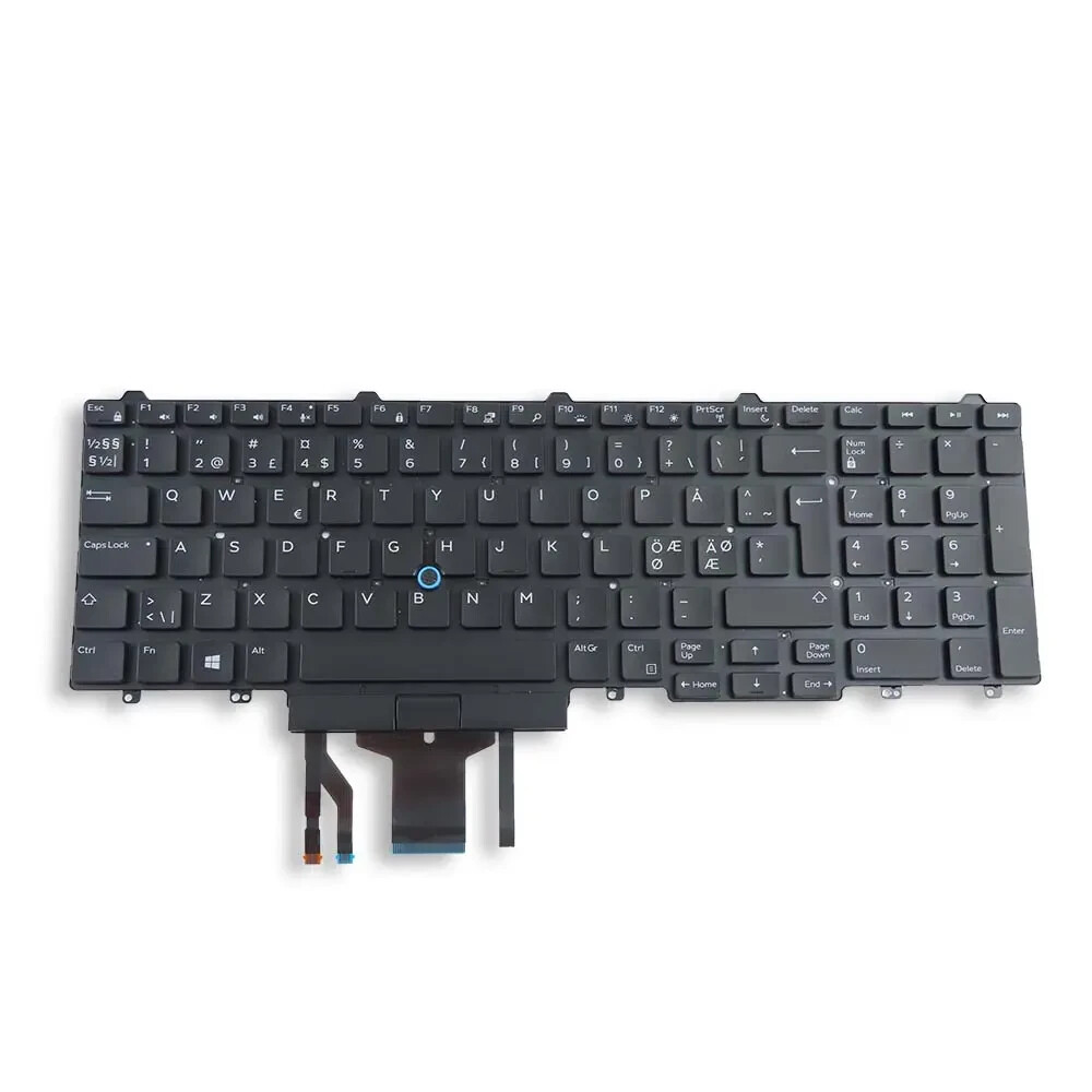 Nordic/Eastern European Keyboard Assembly for Dell Latitude 5580 5590 5591 E5550