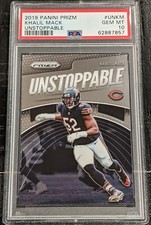 2019 Panini Prizm Khalil Mack UNSTOPPABLE PSA 10 GEM MINT UNKM (POP-1 ONLY)