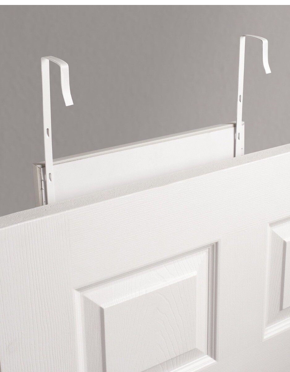 Mainstays Over-The-Door Wall Mirror, Silver Ornate Finish, 17" X 53"