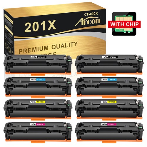 SINOPRINT Set of 4 201X CF400X Toner with Chip Compatible with HP 201X 201A CF400A for