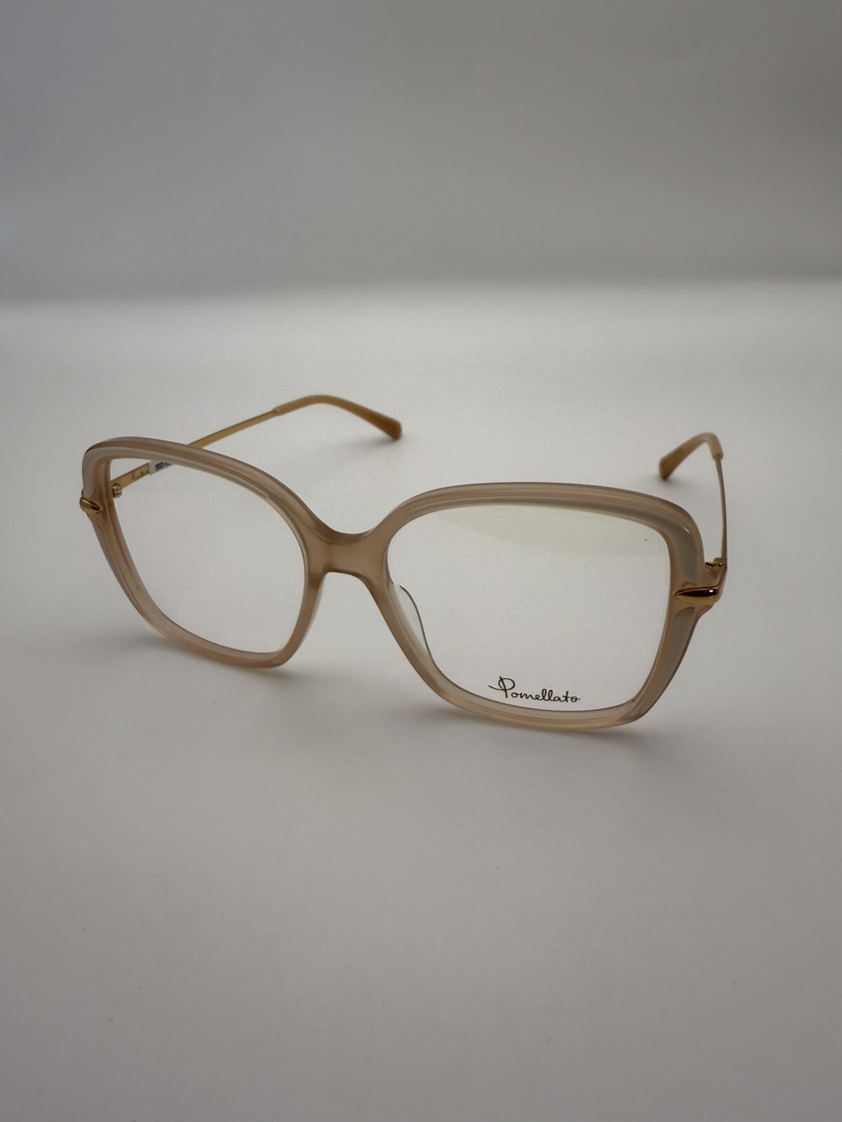 Pomellato PM00990 004 Eyeglasses Frame Women's Pink/Gold Full Rim Cat Eye 53 mm