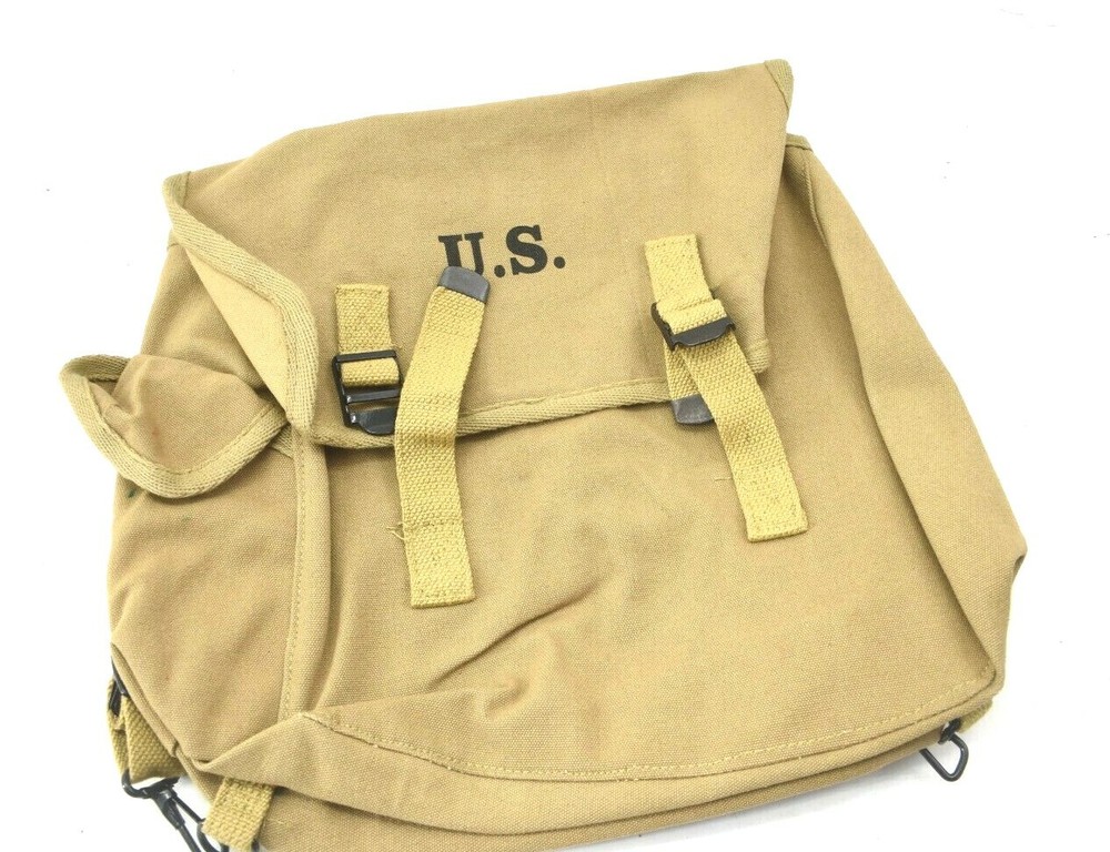 Vintage 1941 Reproduction US American Musette Midland Canvas Bag by Atlantic Products Co