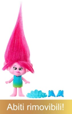 DreamWorks Trolls Poppy – Figura Collezionabile Con Capelli Stampati, Hasbro