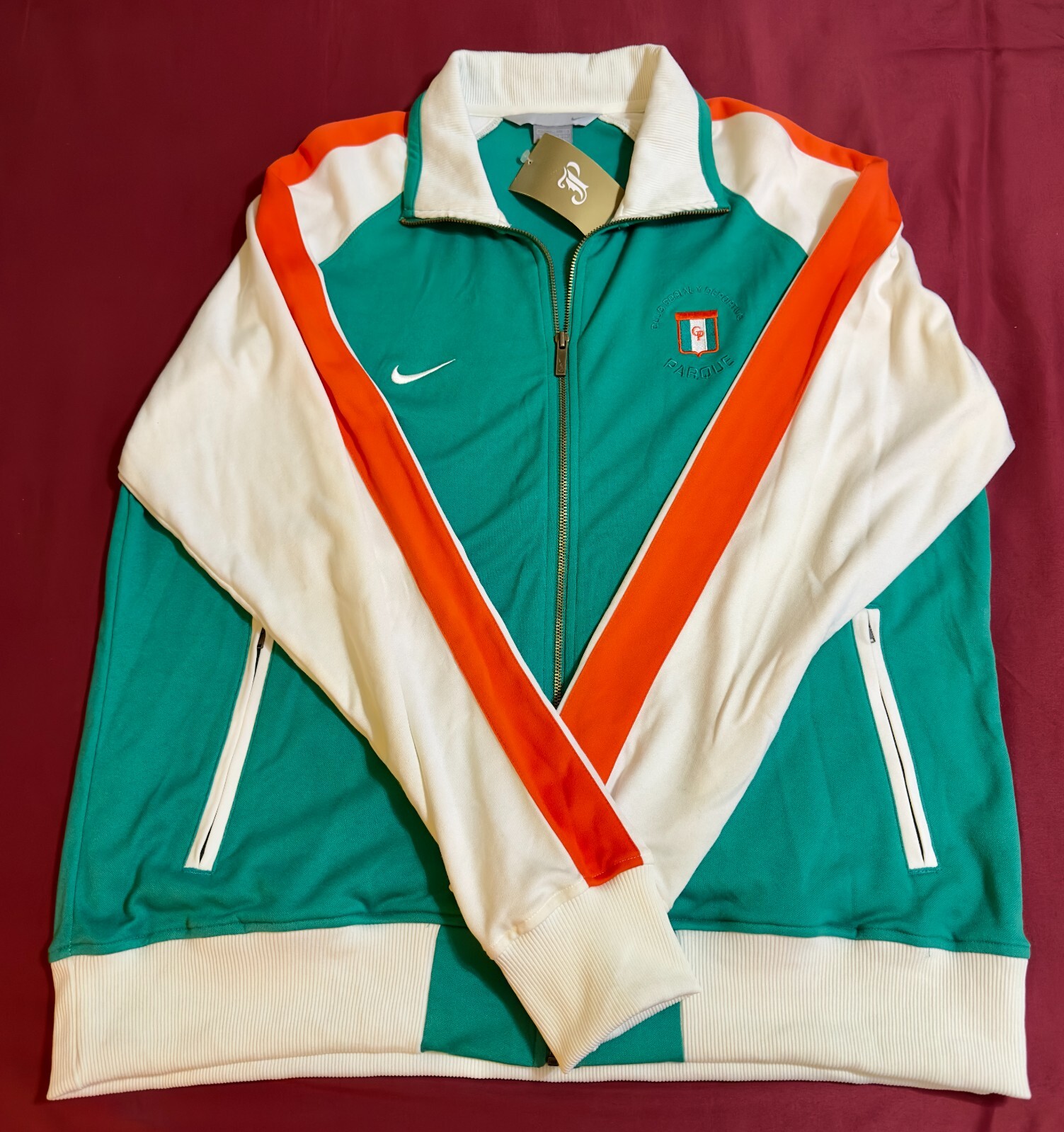 SACAI X NIKE Giacca calcio Club Social y Deportivo Parque ?? Nike XXL Top Nuova con etichetta!